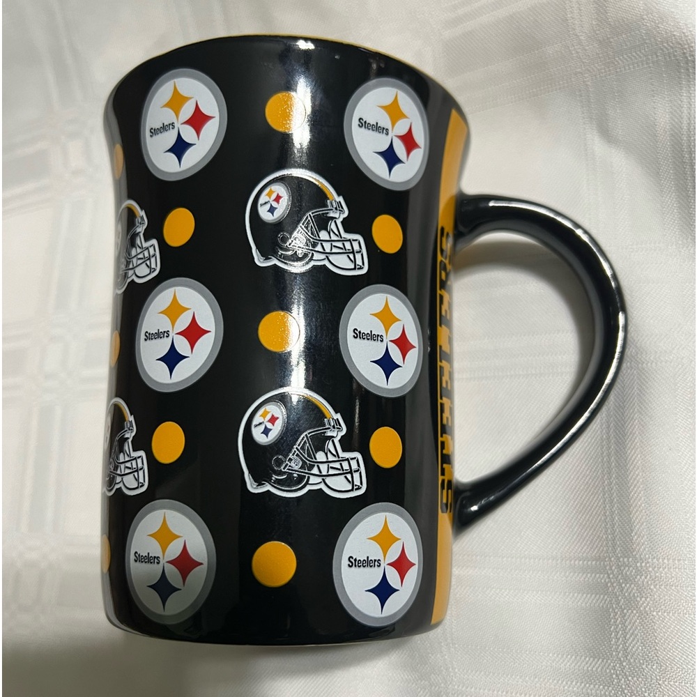 PITTSBURGH STEELERS NFL Coffee or Tea Cup Mug Ceramic Football Logo Sports~NEW
